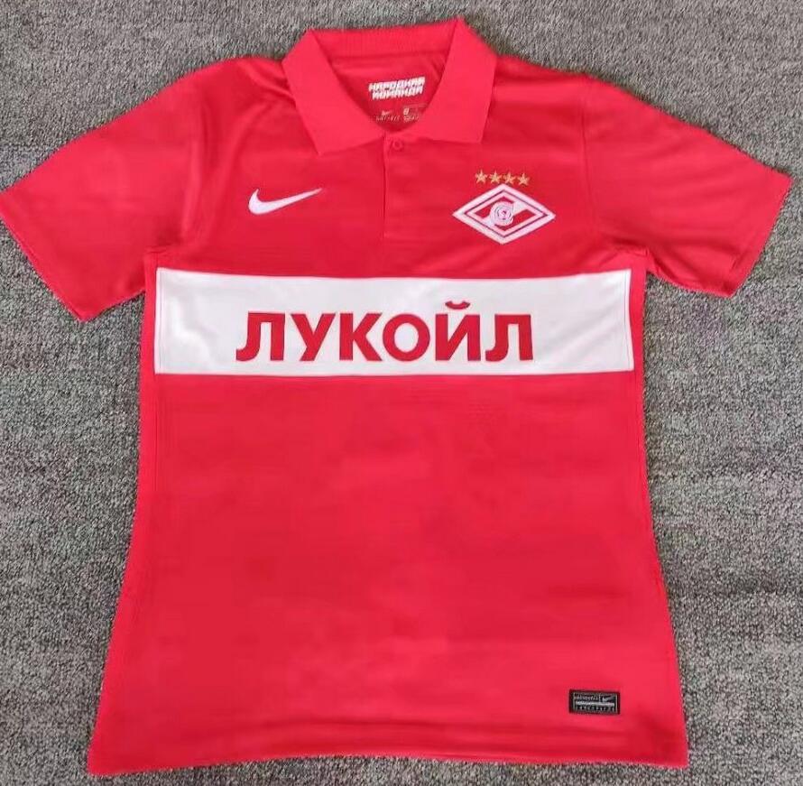 2021/22 Spartak Moscow Home Kit Soccer Jersey